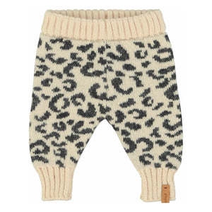 Piupiuchick - Leopard Wool Tights | Light Pink