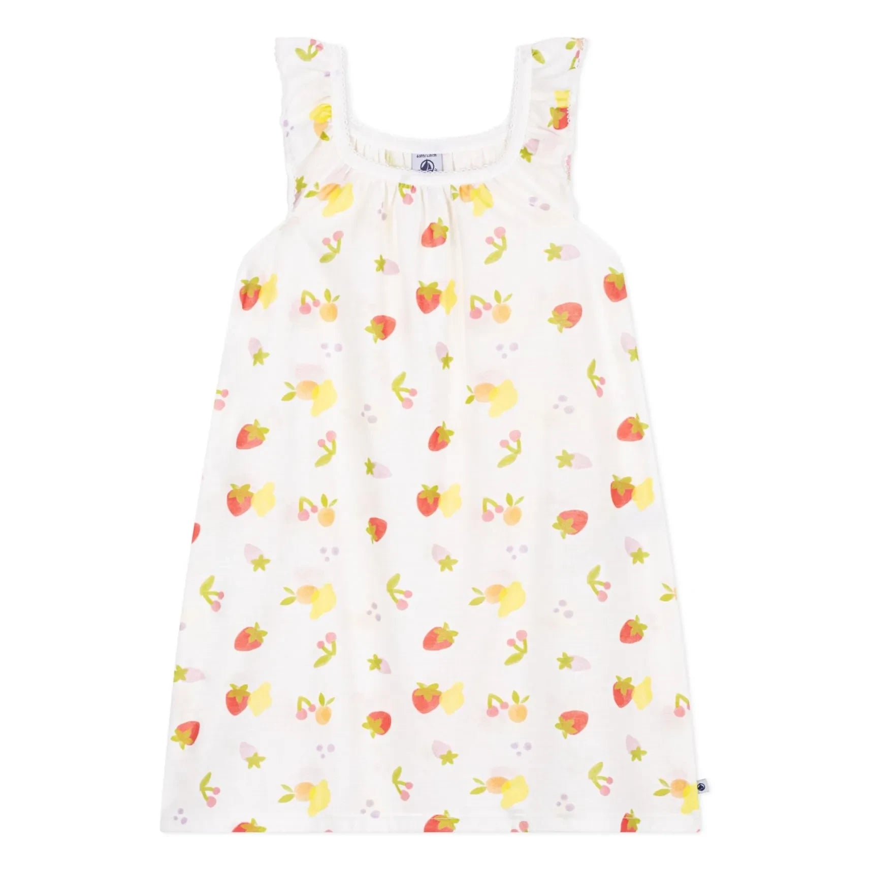 Petit Bateau - Fruit-patterned Nightgown | Ecru