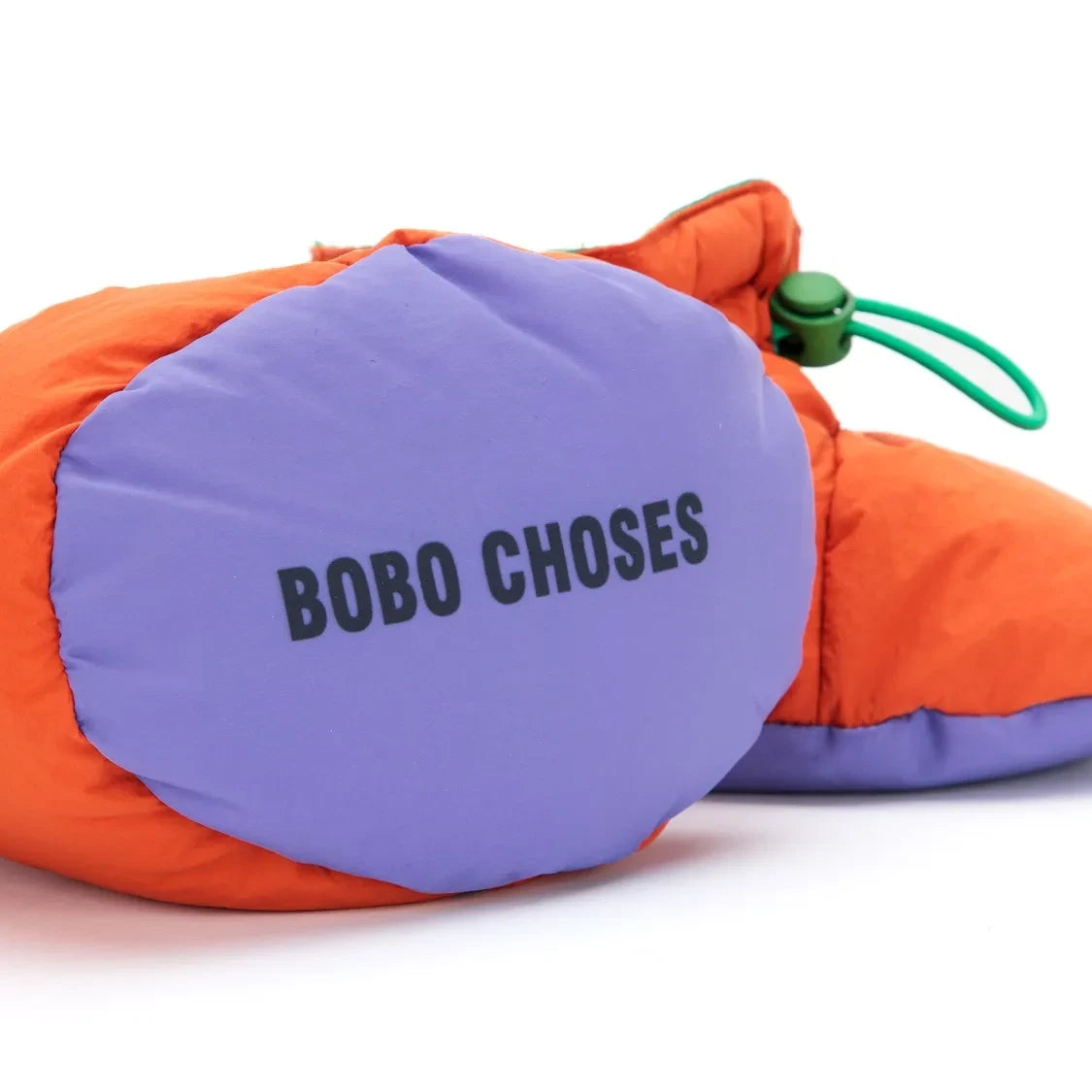 Bobo Choses - Quilt-Pattern Duck-Feather Slippers | Orange