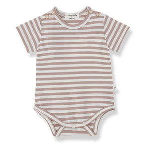 1+ in the family - Body Eloi Striped | Taupe brown