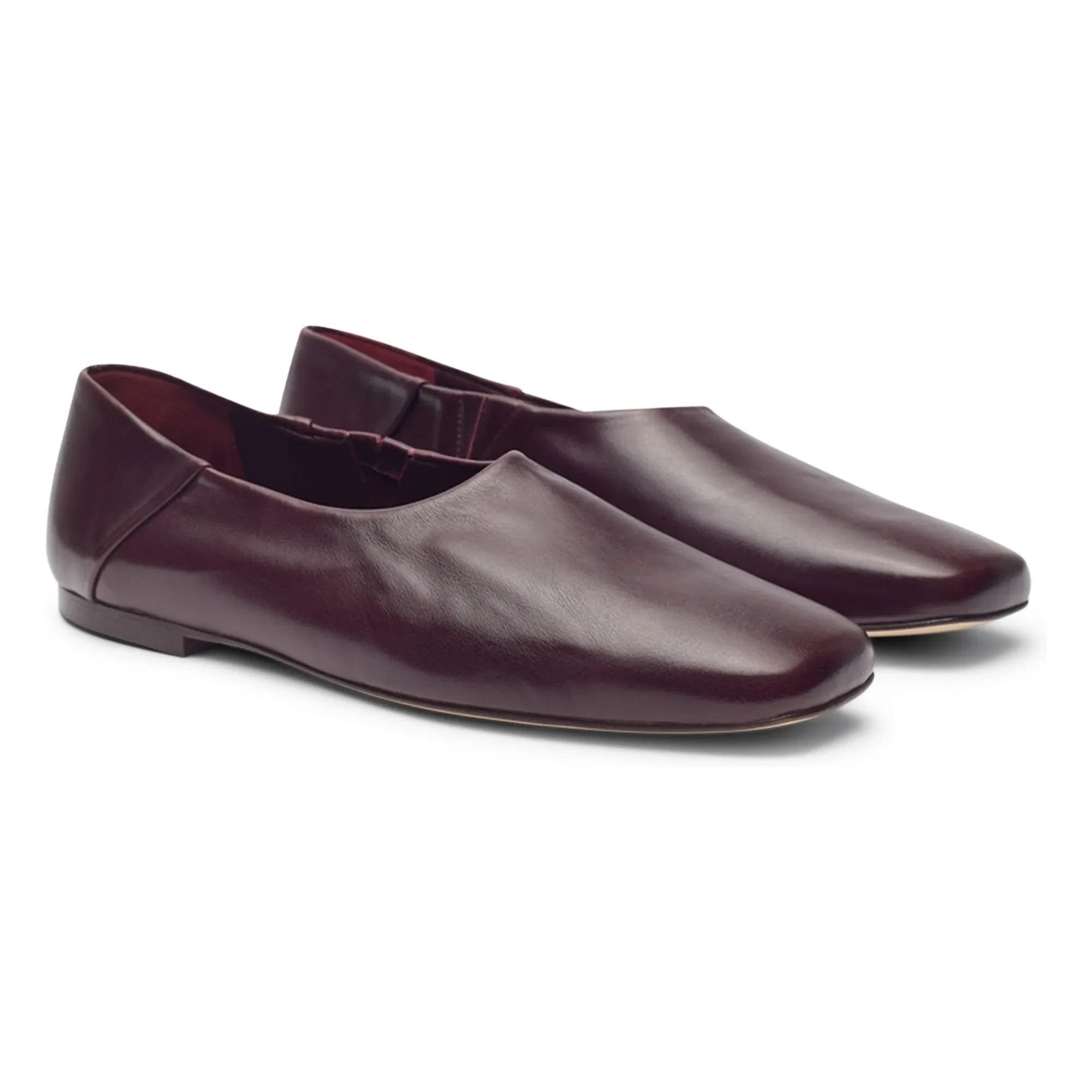 Augusta - Bertha Leather Loafer Shoes | Burgundy