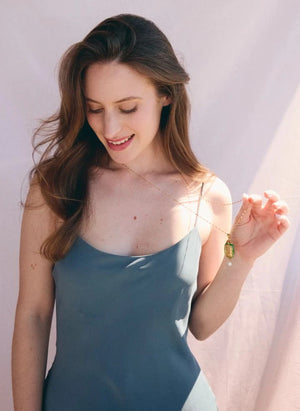 Palas - "Le Secret" Long Necklace | Emerald