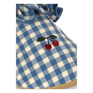Konges Sløjd - Fresia Checkered Cherry Recycled Fabric Water Shoes | Blue