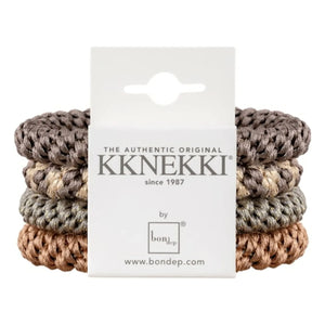 Bon Dep - Set of 4 Kknekki Hair Ties | Dark Brown