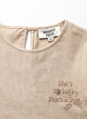 Hundred Pieces - Esperas Etoiles Dress | Beige