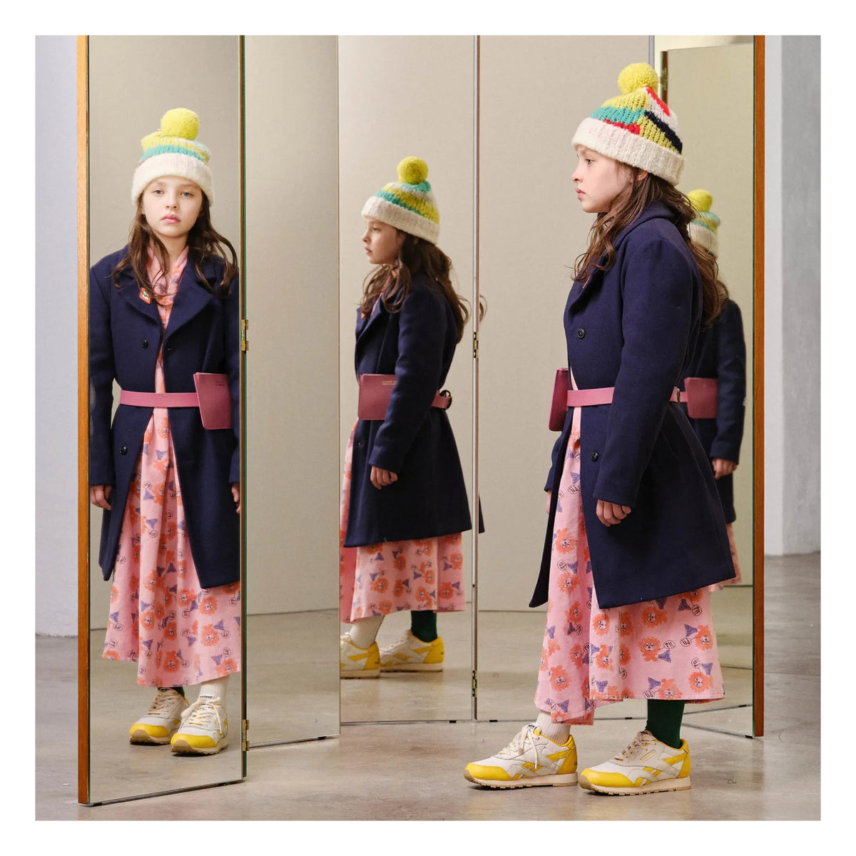The Animals Observatory - Jaguar Wool Coat | Navy