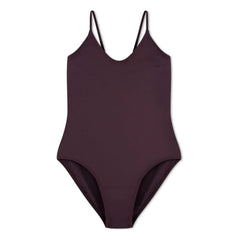 Matona - 1-Piece V-Neck Jersey Made from Recycled Fibers | Eggplant
