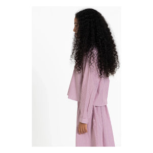 Finger in the nose - Striped Short Shirt | Brick red
