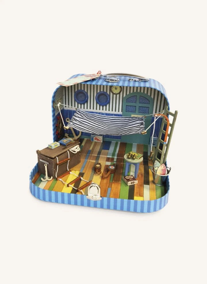 SAM & JULIA - Mouse House in a Little Suitcase - Grandpa's Sailor's Cabin