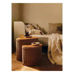 Ferm Living Kids - Swif Bird işlemeli yastık | Bej