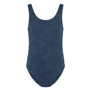 Beachlife - Recycled Fiber Embroidered Swimwear | Midnight Blue