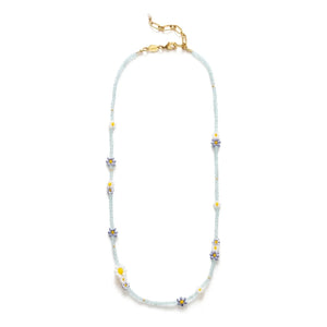 Anni Lu - Bluebell Bloom Necklace | Blue