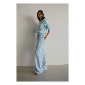 THEAVANT - Zeynep Wide Leg Pants | Blue