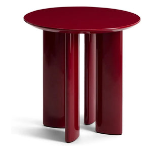 The Socialite Family - Beech wood side table with Carlotta lacquer paint | Burgundy