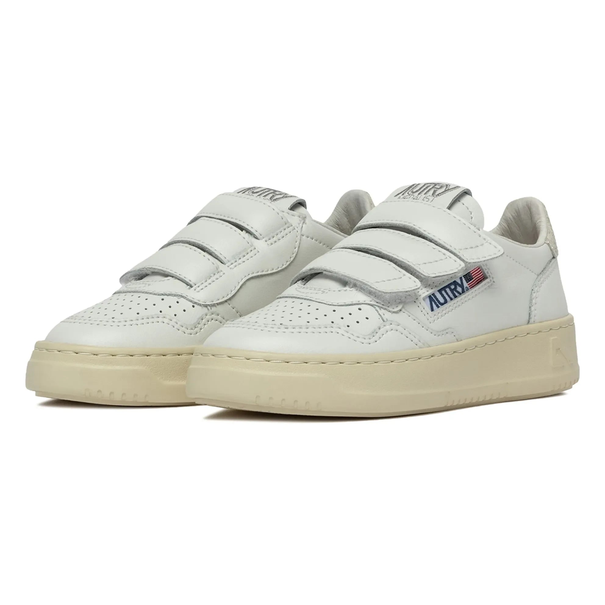 Autry - Kids Kidstripes Low Glitter Sneakers | Silver