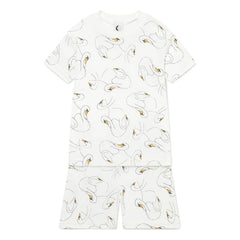 Sleepy Doe - Organic Cotton Short Pajamas | White