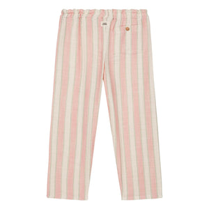 Studio Bohème - Cousin Striped Organic Cotton Gauze Pants | Pink