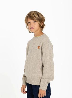Hundred Pieces - Mika Merino Wool Sweater | Grey Melange