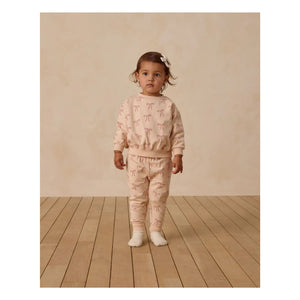Quincy Mae - Organic Cotton Knotted Jogger | Coral