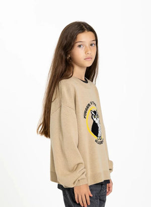 Finger in the nose - Pul Sally Academy Merino Wool | Taupe Brown