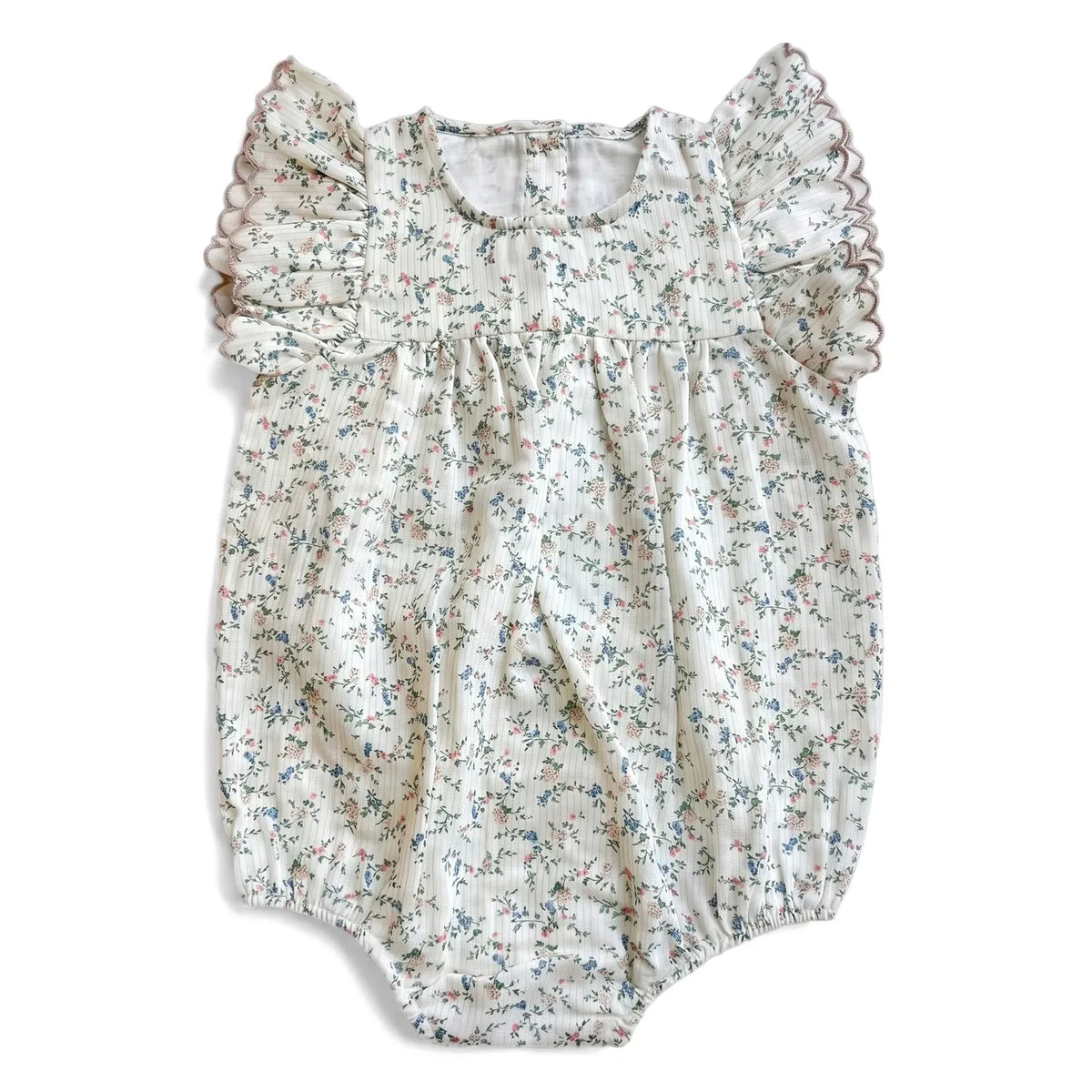 Editions Aimable - Brown Romper | Bouquet Gauze