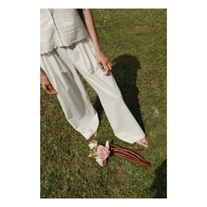 Emile et Ida - Bohemian Embroidered Pants | White