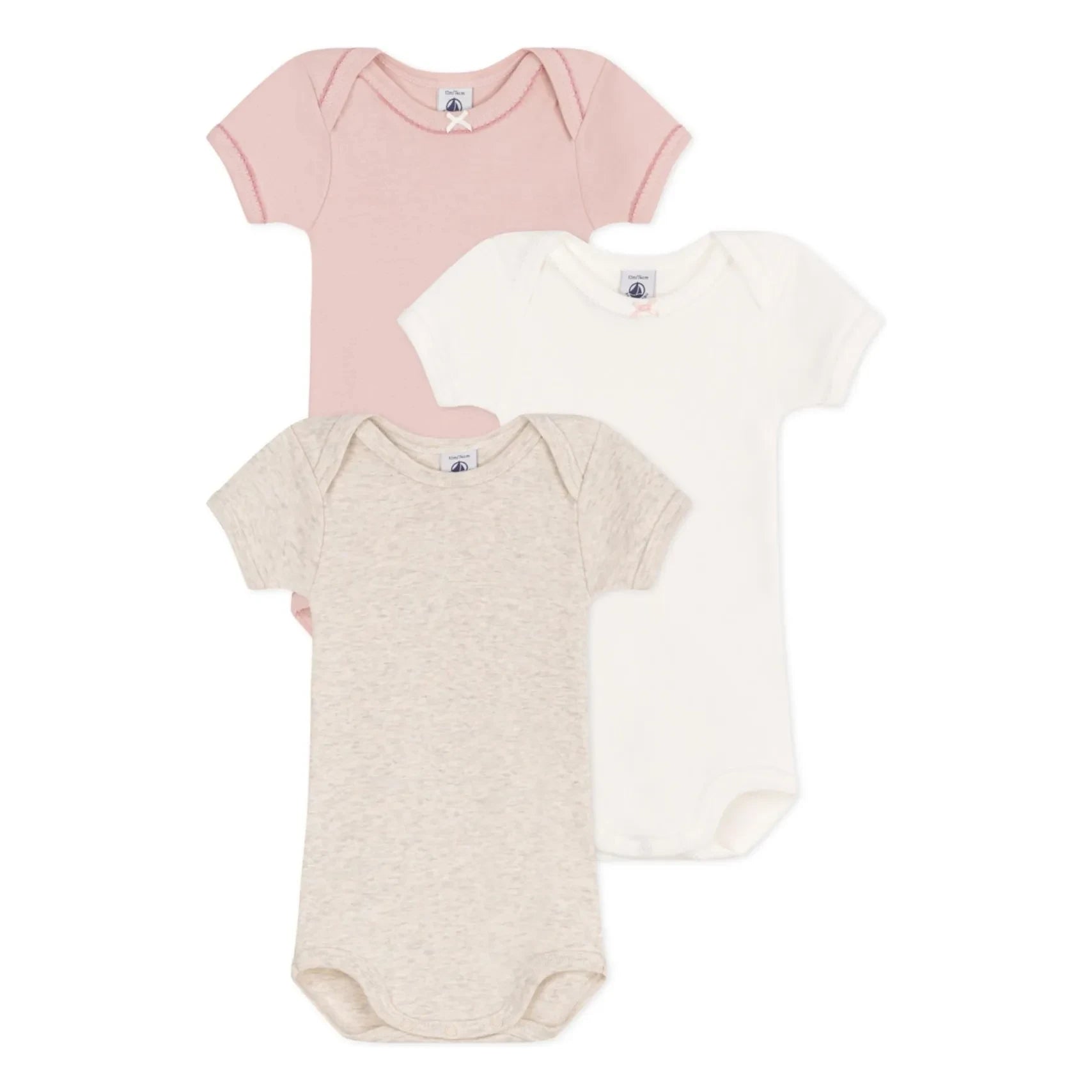 Petit Bateau - 3-Piece Body Set | Pink