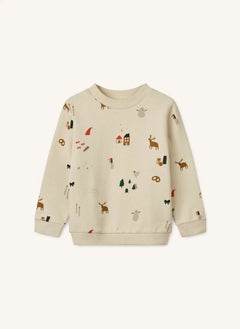 Liewood - Thora Noël organik pamuklu sweatshirt | Ecru