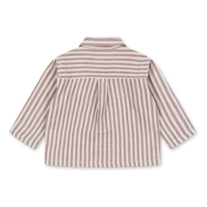 Konges Sløjd - Ely Striped Organic Cotton Shirt | Red