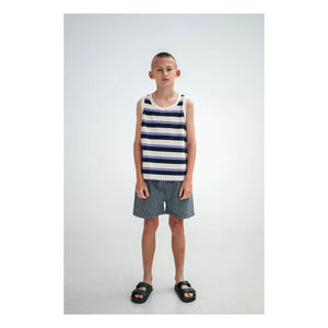 Repose AMS - Striped Organic Cotton Tank Top | Cream