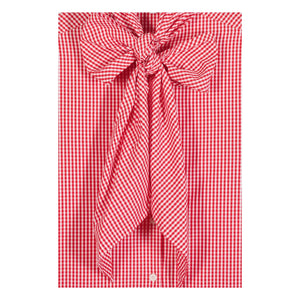 Maria de la Orden - Fairy Tale Cotton Gingham Blouse | Red