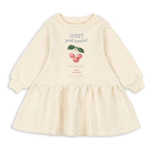Konges Sløjd - Loupy Pois Organic Cotton Sweat Dress | Ivory