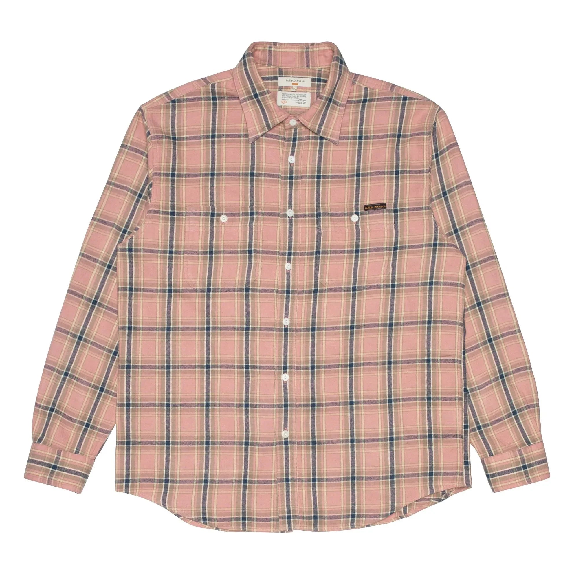 Nudie Jeans - Julian Worker Check Shirt | Pink