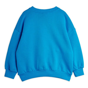 Mini Rodini - Panther organik pamuklu sweatshirt | Azure mavi