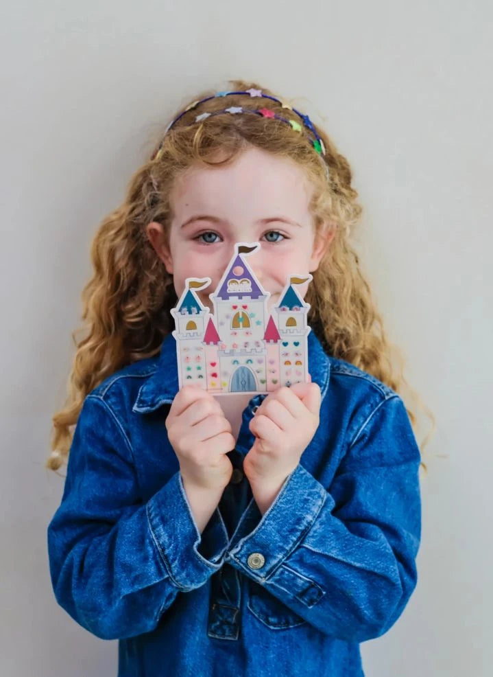 Mimi & Lula - Self-Adhesive Castle Earrings | Pale Blue