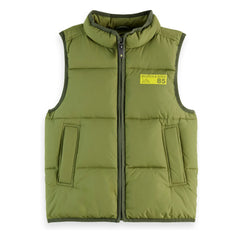 Scotch & Soda - Sleeveless Puffer Vest | Green
