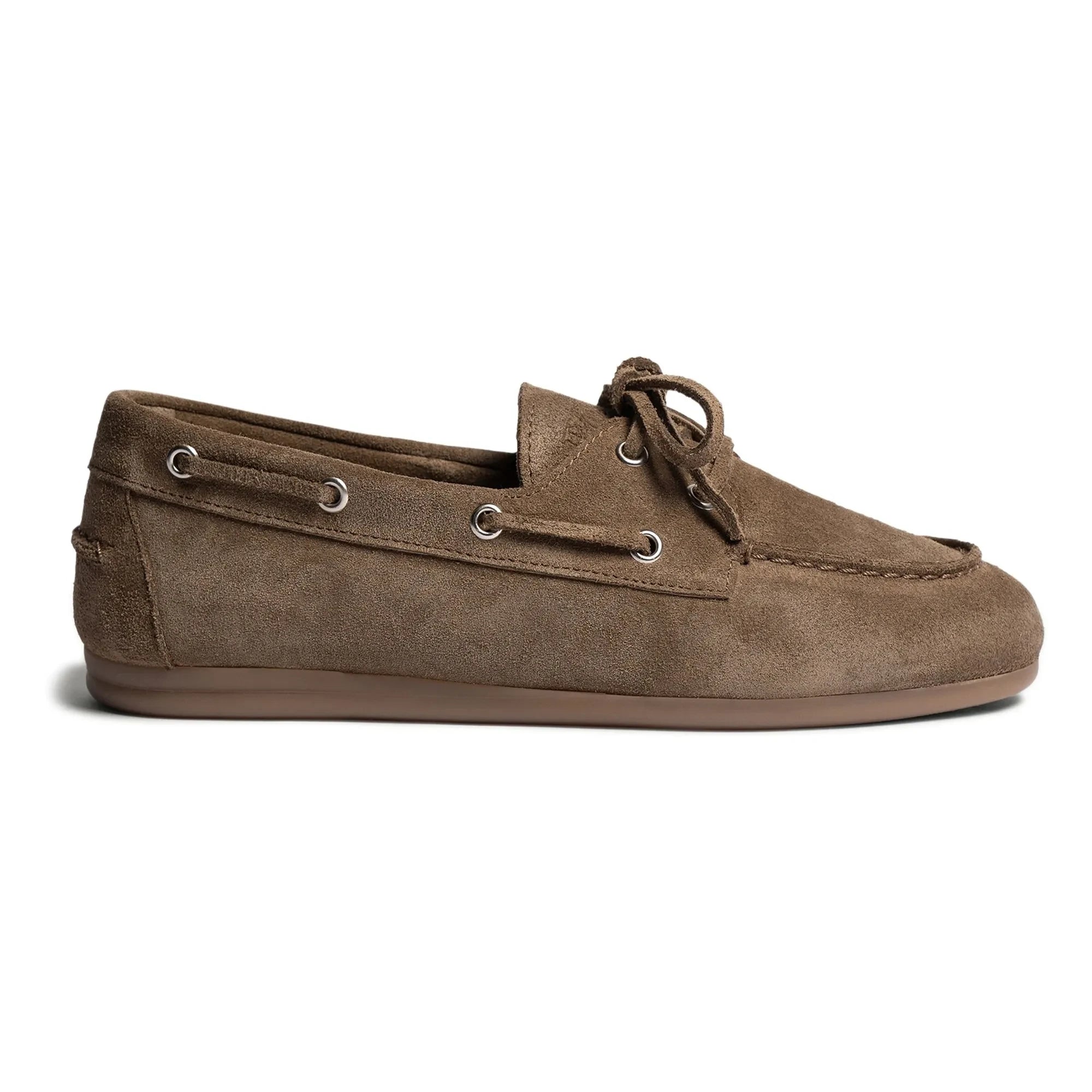 Posa - Suede Boat Shoes | Chocolate