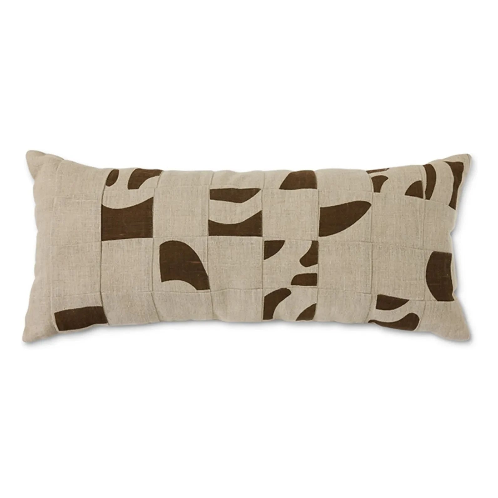 HKliving - Yama Pattern Cushion | Natural