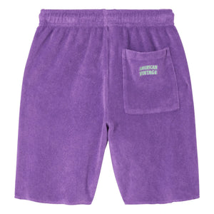 American Vintage - Fuxow Organic Cotton Jogger Shorts | Purple