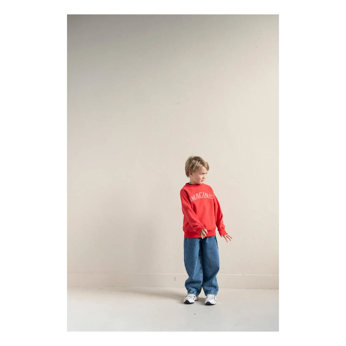 Jenest - Bird organic cotton sweatshirt | Red