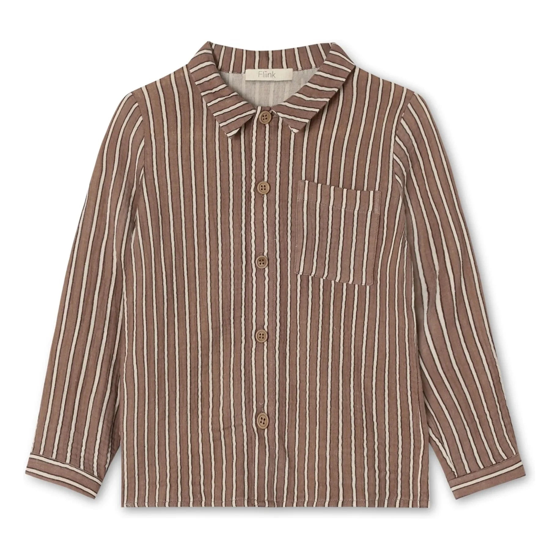 Fliink - Elmo Striped Shirt | Brown