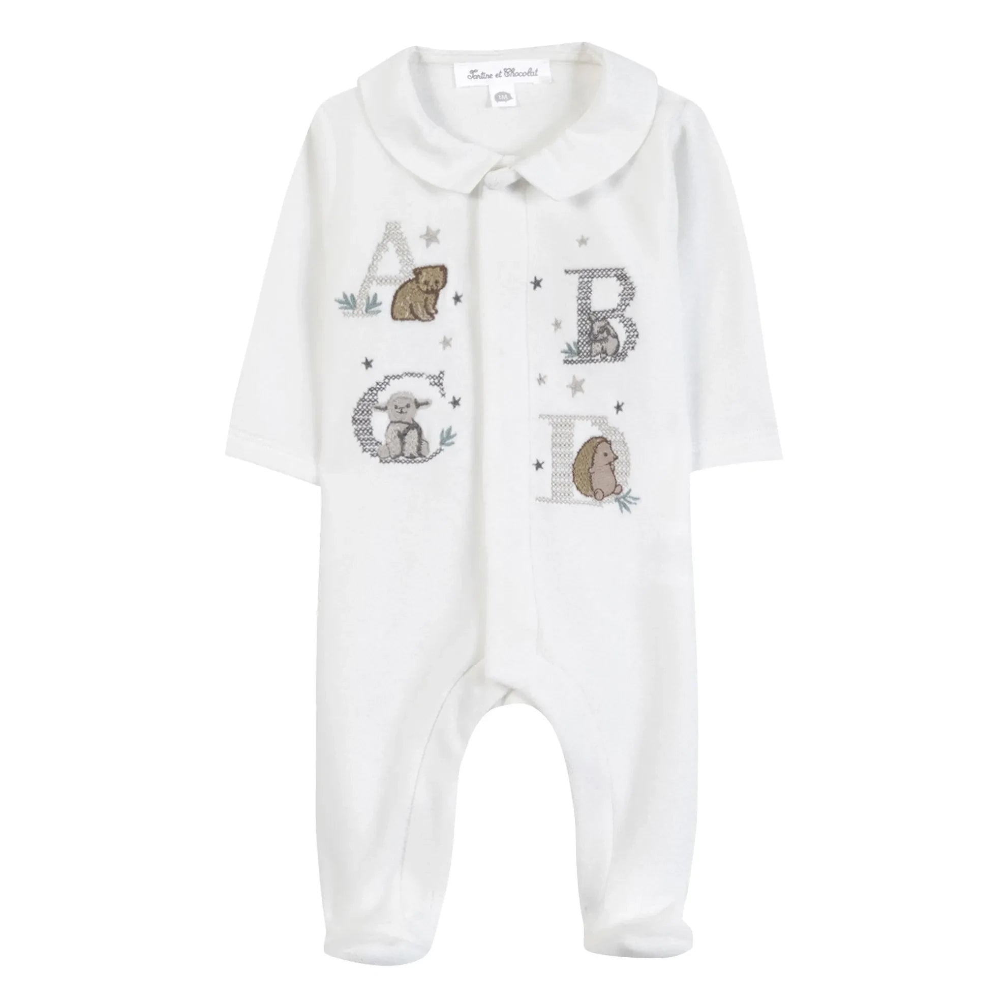 Tartine et Chocolat - ABCD Animal Pyjamas | Ecru