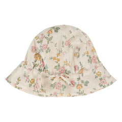 Emile et Ida - Organic Cotton Floral Hat | Light Pink