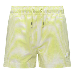 K-way - Hazel Beach Striped Swimsuit Shorts | Yellow