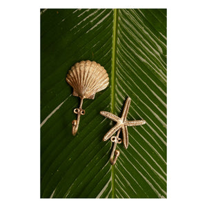 Doing Goods - Scarlett Rice Husk Wall Hook | Brass