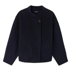 Soeur - Windsor Wool Coat | Navy Blue