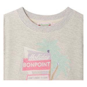 Bonpoint - Tayla Organic Cotton Sweatshirt | Heather Grey