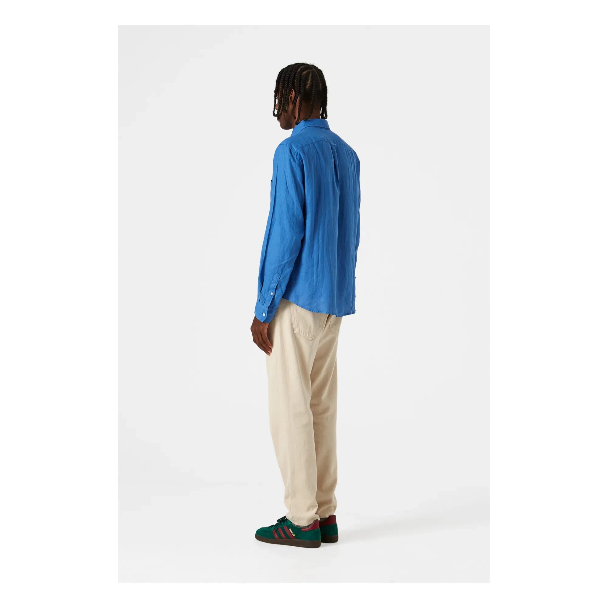 Edmmond Studios - Plain Linen Shirt | Blue