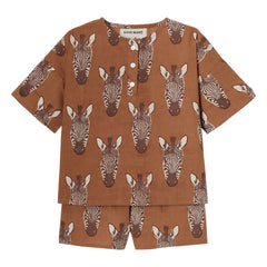 Apaches - Prial Zebra Pajama | Brown