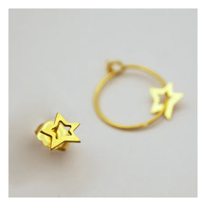 Adorabili - Duo Earrings Elise Large Star | Gold